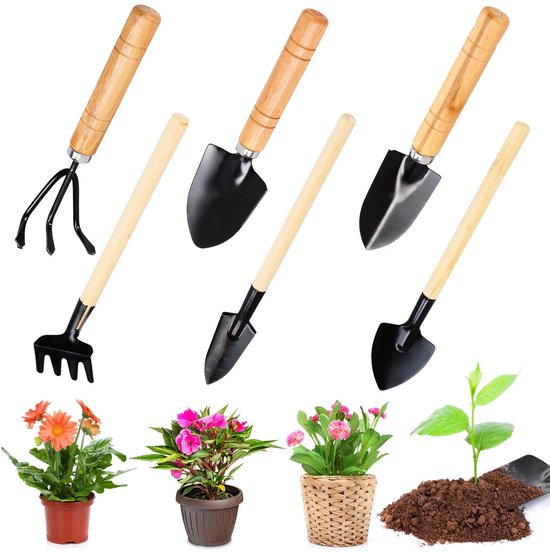 Dailygoods 6 Teiliges Gartengeräte Set Kleine Gartenschaufel Mini