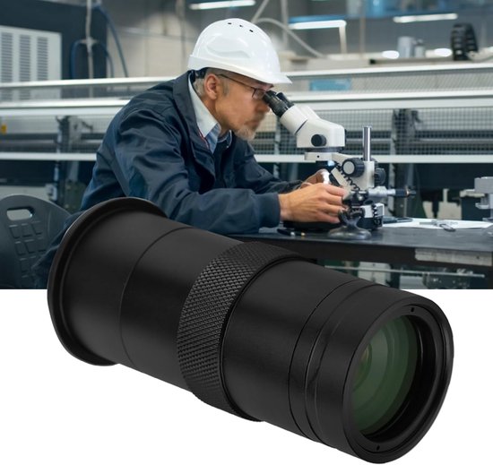 Mikroskop Kameraobjektiv Vergrößerungsglas Aufsatz Klare Beobachtung Einstellbare Vergrößerung 8x 100x Schwarz