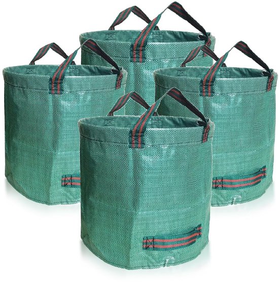 Dailygoods Gartensäcke Abfallsäcke Robust Und Langlebig Umweltfreundlich Für Die Gartenarbeit 4er Set À 500 Liter