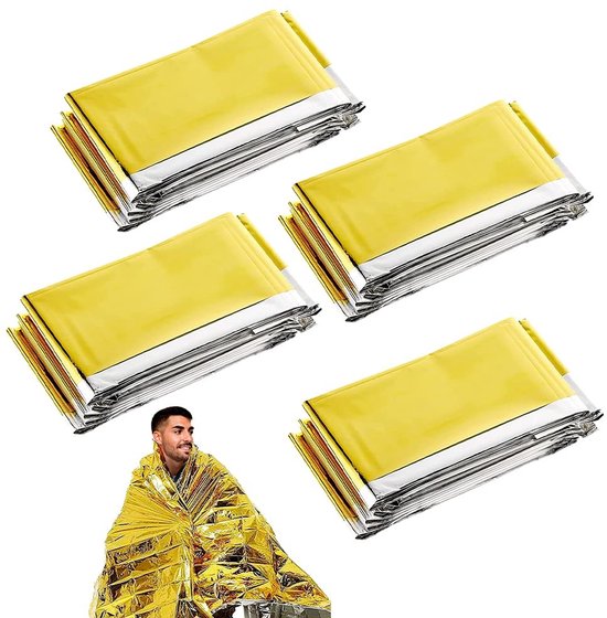 Vt Goods Wasserdichte Rettungsdecke Thermodecke Für Notfälle Tragbar Und Leicht 160 X 210 Cm Outdoor Decke Für Camping Und ...