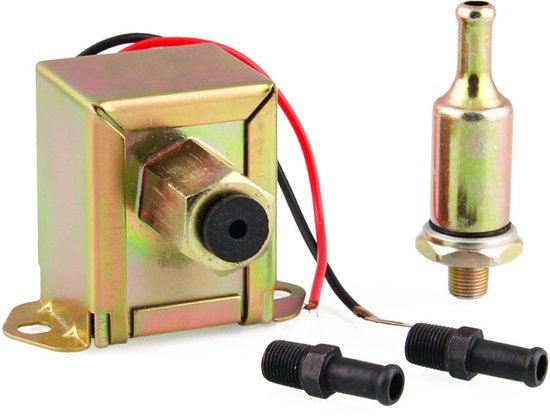 Allecto Universelle 12v Kraftstoffpumpe Elektrisch Niederdruck Benzin Diesel 2,5 4 Psi Für Pkw Schwarze Ausführung.