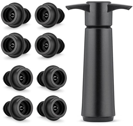 Dailygoods Wein Vakuumpumpe Mit 8 Verschlüssen Weinflaschenverschluss /