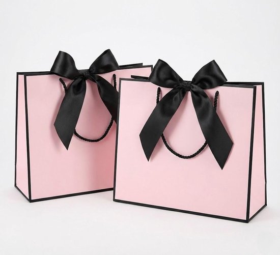 Geschenktüten Set 2 Papiergeschenktüten Mit Henkeln, Für Frauen, Mädchen, Brautjungfern, Geburtstage, Hochzeiten Und Andere Anlässe. Blau
