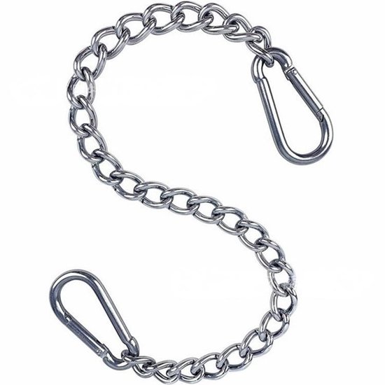 Kette Mit Zwei Karabinerhaken, Kette Zum Aufhängen Des Stuhls (kettenlänge 49 Cm)