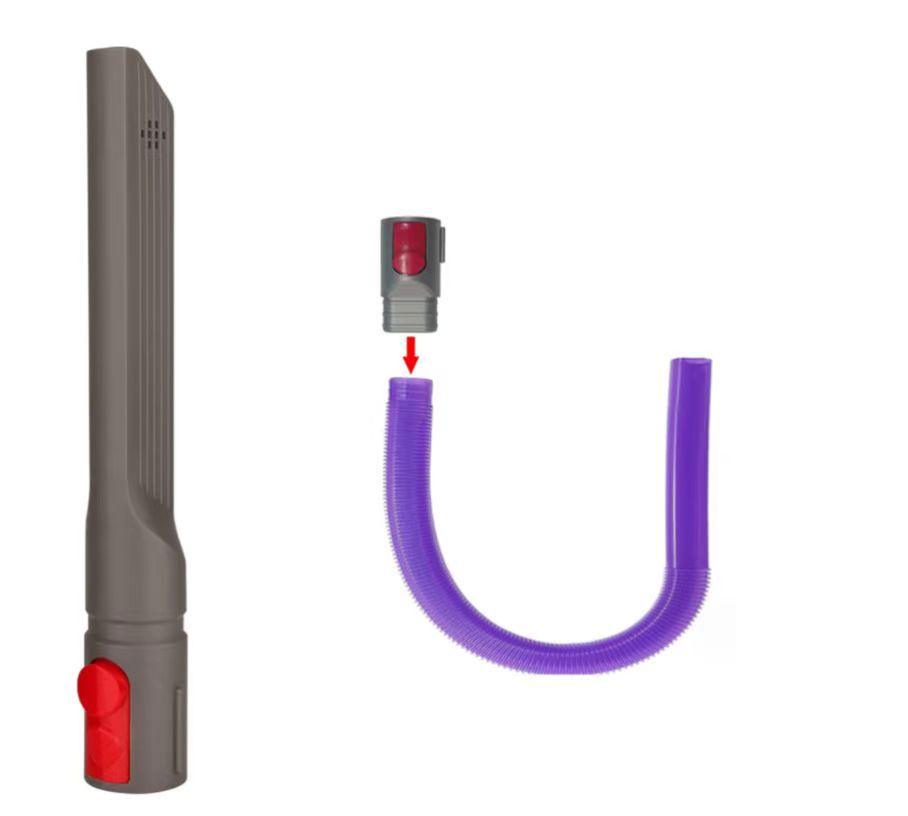 Passend Für Dyson Staubsauger V7, V8, V10, V11, V12, V15 + Lila Schlauch + Fugendüse