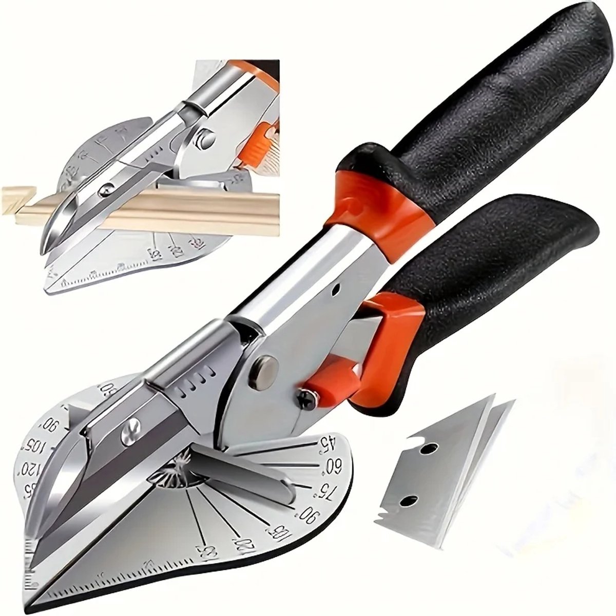Verstellbarer Gehrungschneider (45–135°) – Professioneller Multifunktionsschneider Für Pvc, Kunststoff Und Formteile – Schwarz