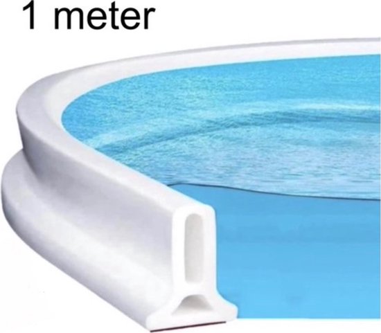 Weiße, Selbstklebende Silikon Wassersperre, 100 Cm Duschschwelle Badezimmer Wasserstopper Wasserschwelle Wasserstopper Für 100 Cm Duschtür Duschw