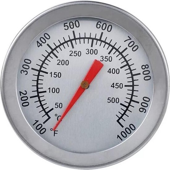 Grillthermometer Bis Zu 500 Grad Celsius Für Weber Grills Und Pizzaöfen Eingebautes Thermometer Fleischthermometer Für Smoker Und Kamado Öfen