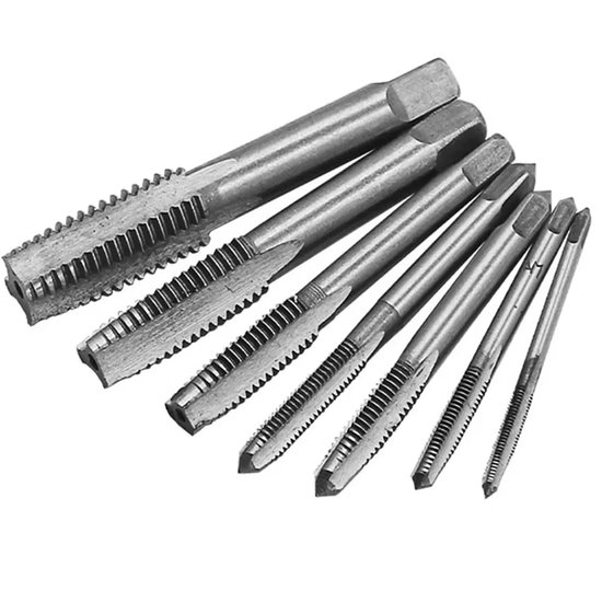Gewindebohrer Set M3/m4/m5/m6/m8/m10/m12 7 Teilig