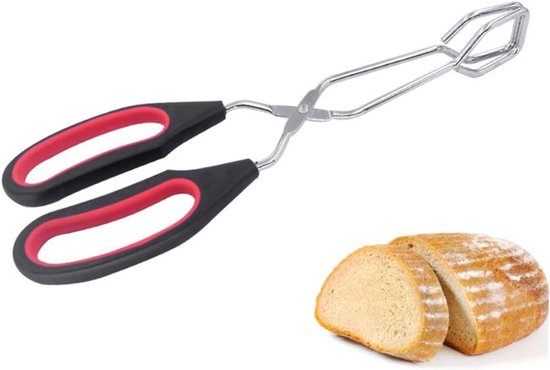 1 Stück Multifunktionale Grillklemme Für Steaks, Pizza Und Brot, Hitzebeständig, Rutschfest Und Langlebig, 28 Cm Lang