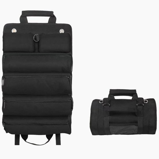 Werkzeugtasche Mit Rollen Zur Automontage Für Elektriker Und Schreiner 49,5 X 33 Cm Tragbare Aufbewahrungstasche Mit Mehreren Fächern Bietet Plat
