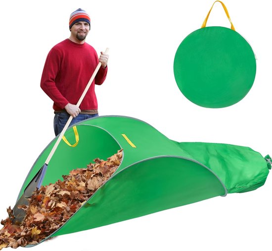 Gartenabfallsack Laubsammler Fassungsvermögen 70 Gallonen Tragbarer, Faltbarer Laubsack 210 X 85 X 54 Cm Faltbares Sammelwerkzeug Umweltfreundlic