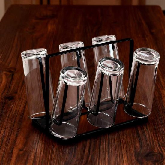 Metallener Becherhalter, Trinkbecherhalter Mit 6 Haken Für Küche Und Esszimmer