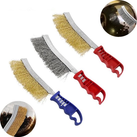 3 Teiliges Grillreinigungsbürsten Set Grillreiniger Grillzubehör Stahlbürsten Für Grillroste Und Öfen Reinigungswerkzeuge Grilltypen (für Den Pri