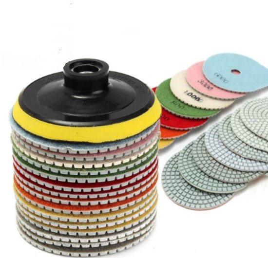 Diamantpolierpads 8 Teiliges Set Für Granit, Beton, Stein, Keramik