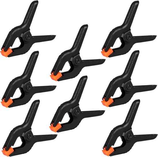Packung Mit 12 Kunststoff Federclips, 3,5 Zoll Kleine, Robuste Clips Für Bastelarbeiten, Hintergrundständer, Holzbearbeitung Und Fotostudios (sch