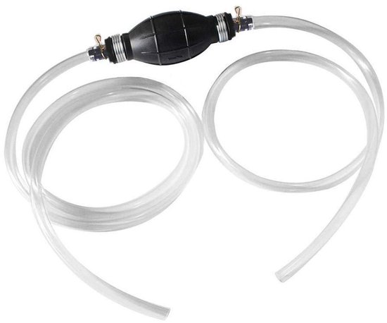 Manuelle Kraftstoffpumpe Mit Saugheber 2 M Schlauch Weiß