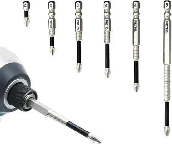 6 Teiliges Bohrer Set Professionelles Bit Set Schraubendreher Bits K5 Antirutsch Bit Set Für Reparaturen Und Professionelle Anwendungen