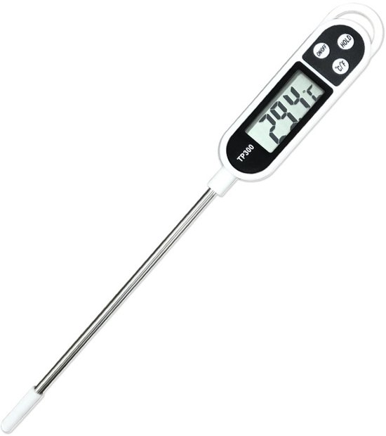Digitales Küchenthermometer, Präzise, Mit Langer Sonde, Für Lebensmittel, Bis Zu 0,1 °c, Zum Grillen, Kochen, Backen Und Braten, 30 Cm
