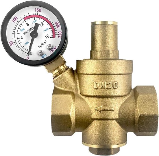 Dn20 Messing Wasserdruckregler Mit Einstellbarem Druckminderungsventil