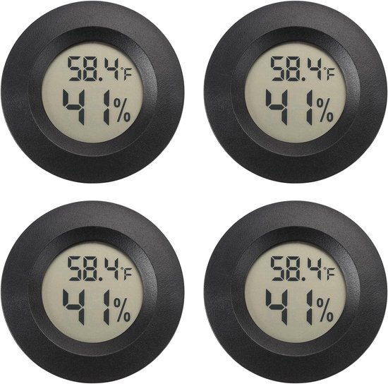 Digitales Mini Hygrometer & Thermometer Feuchtigkeits Und Temperaturmesser Für Innen Und Außenbereich Sauna, Für Gewächshaus, Garten & Keller, Fa