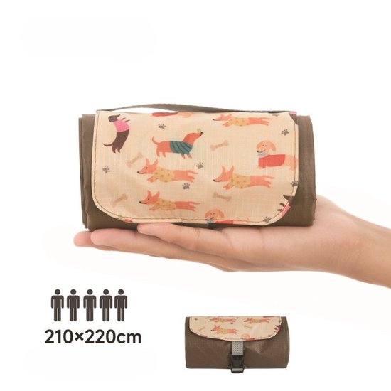 Picknickdecke Wasserdicht, Ultraleicht Und Kompakt Grüne Outdoor Decke Für Picknick, Camping, Strand Und Wandern, Dunkelgrün, 150 X 210 Cm