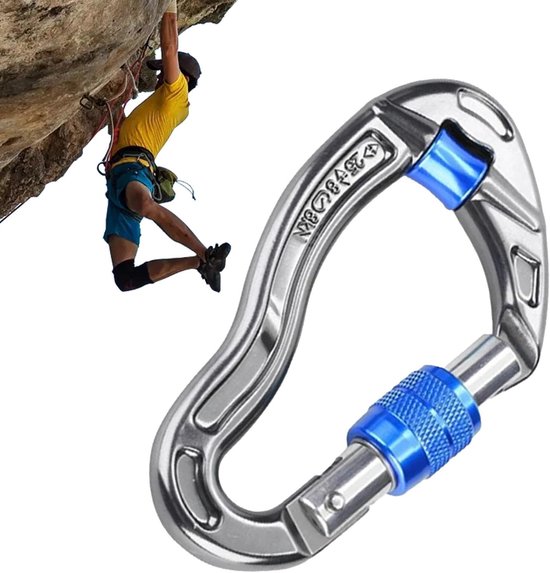 Kletterkarabiner, Karabiner Zum Klettern, Hochfeste Kletterkarabiner, Große Sicherheitsclips Zum Klettern, Erinnerungsstücke Und Bergsteigerzubeh