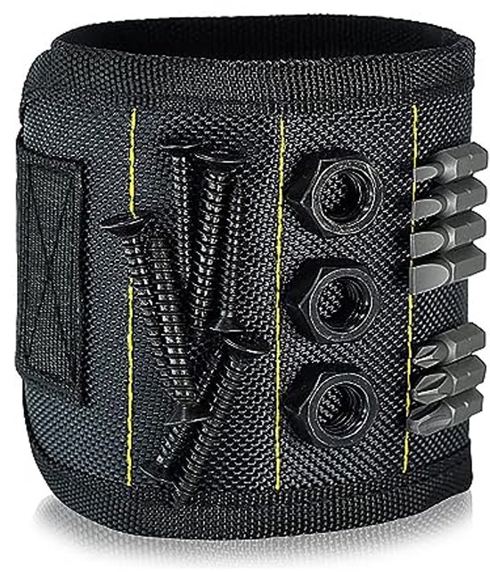 Magnetisches Armband Hält Schrauben, Muttern, Bolzen Und Bohrer Starker Magnet, Verstellbares Armband Für Damen Und Herren