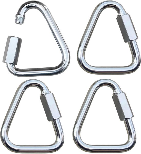 Dreieck-schnellverbinder Aus Edelstahl – 4er-set – Gartenbau, Camping, Werkstatt – Langlebig Und Rostbeständig