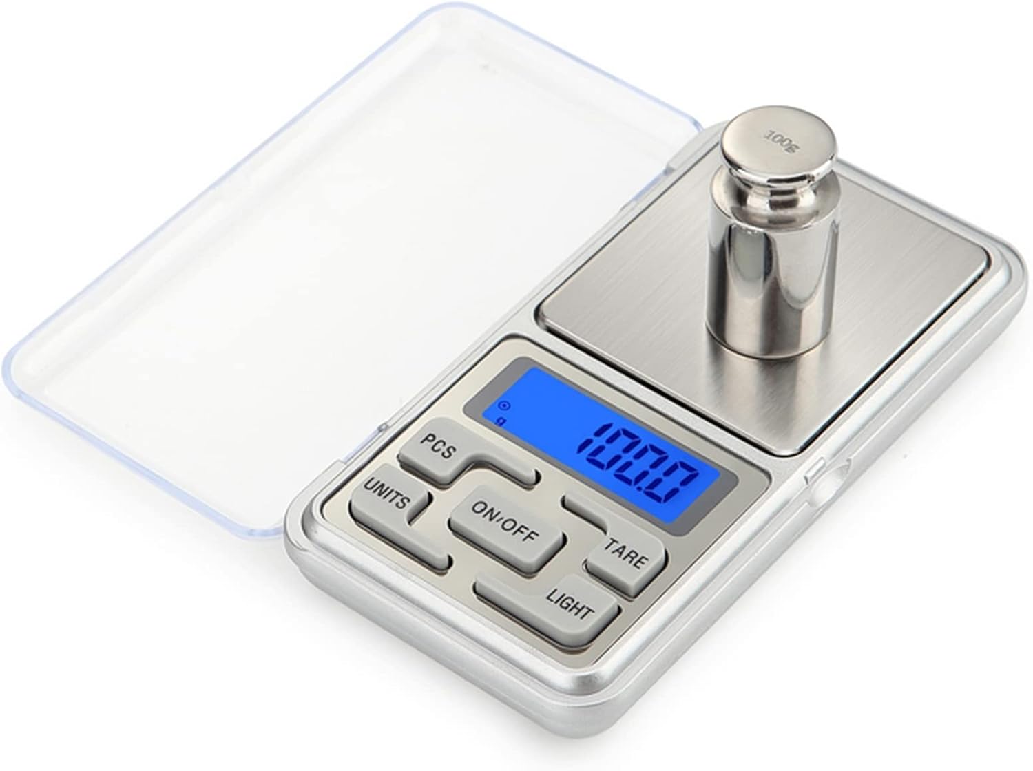 Digitale Schmuckwaage, Milligrammwaage Im Taschenformat, Hochpräzises Lineal, 1,1 Lb / 500 G (0,01 G), Wiederaufladbare Kleine Elektronische Waage Für Schmuck Und Edelsteine