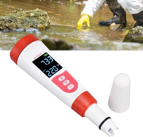 Ph Tester Schlagfunktion, Wasserqualitätsmonitor, Lcd Modus, Robustes Metallmaterial, Präzise Wasserqualitätsmessung