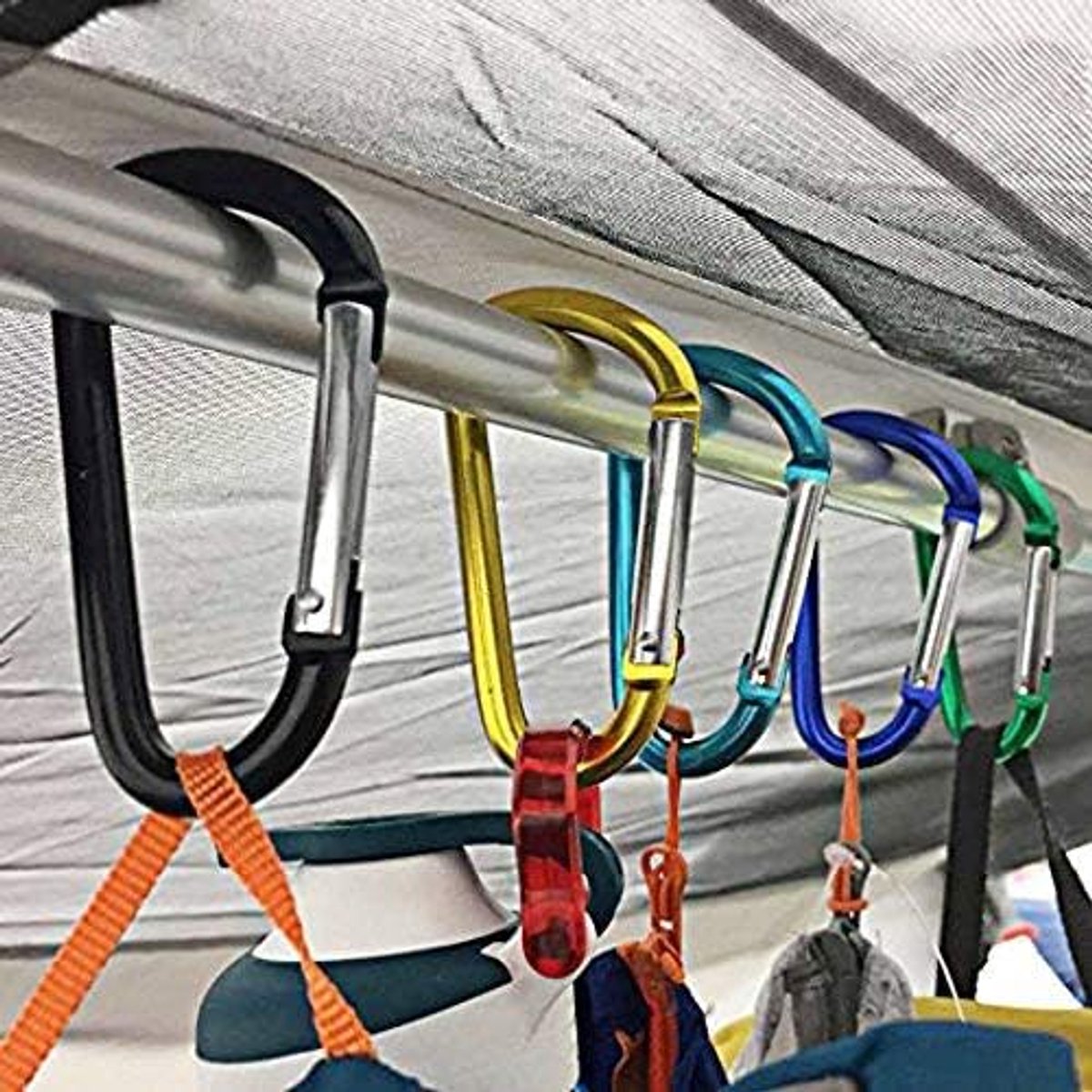 Leichtes Karabiner-set – 10 Stück – 4,5 X 56 Mm – Verschiedene Farben (zufällige Farbauswahl) – Druck-karabiner – Karabiner – Karabiner – Schnapphaken