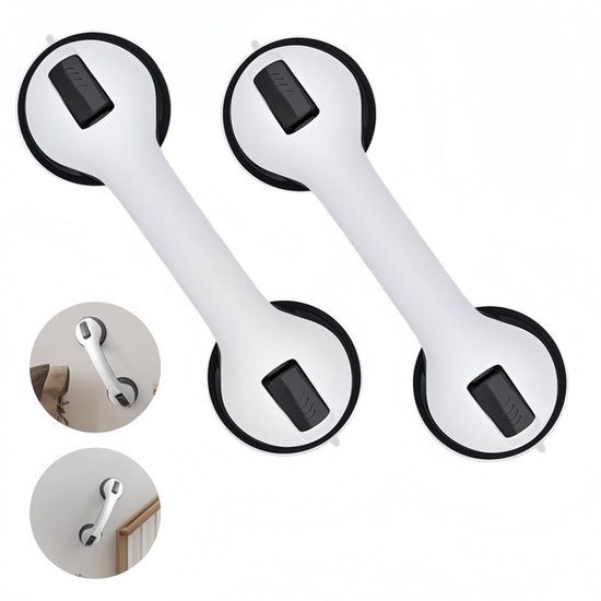 Sicherheits Haltegriffe Für Senioren (2er Set) Haltegriffe Mit Saugnapf Sicherheits Handläufe Türgriffe Fürs Badezimmer Langlebig Kein Bohren Erf