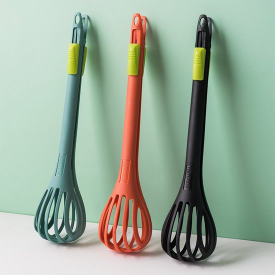 3 Teiliges Set: Schneebesen, Rutschfeste Rührzange, Handrührgerät Zum Backen, Für Küche, Esszimmer, Restaurant, Grillen, Pfannkuchen, Kaffee, Mil