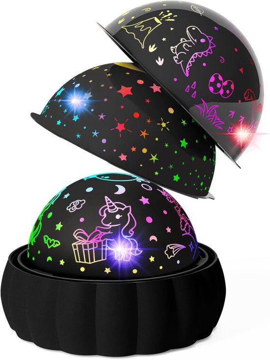 Sternenhimmel Projektor Für Kinder 3 Verschiedene Themen Und 7 Lichtmodi 360° Drehung Für Magische Effekte Tolles Spielzeug Für Kinder Von 3 8 Ja