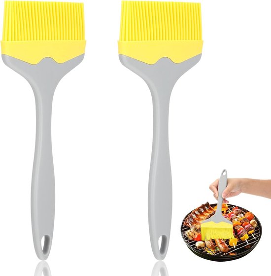 2 Extra Große Silikon Backpinsel, 10 Cm Extra Breiter Backpinsel, Hitzebeständiger Grillpinsel Zum Kochen, Backen, Grillen, Bbq, Kochpinsel, Küch