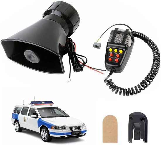 Leistungsstarker 12v 100w Auto Sirenenlautsprecher Mit 7 Tönen Und Mikrofon