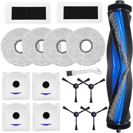 Ersatzteile Für Ecovacs Deebot N30 Omni/n30 Pro: Walzenbürste + 4 Tücher + 4 Staubbeutel + 4 Seitenbürsten + 2 Filter