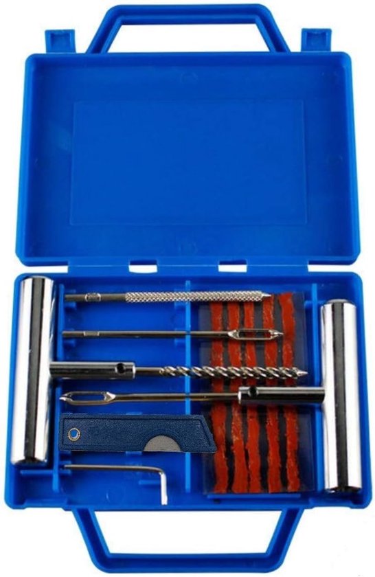 11 X Hochleistungs Reifenreparaturset Für Autoreifen, Reifenreparaturset Mit Aufbewahrungsbox Für Auto, Motorrad, Atv, Jeep, Lkw, Traktor