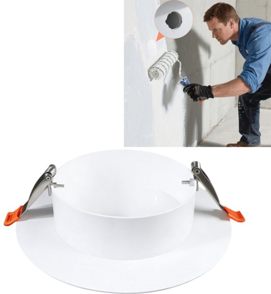 Deckenöffnungsabdeckung Rund, Dekorativ Wandinspektionsplatte Dekorative Rohrabdeckung 185 X 12 X 40 Mm Für Wandöffnungen Von 126 Mm Bis 175 Mm F
