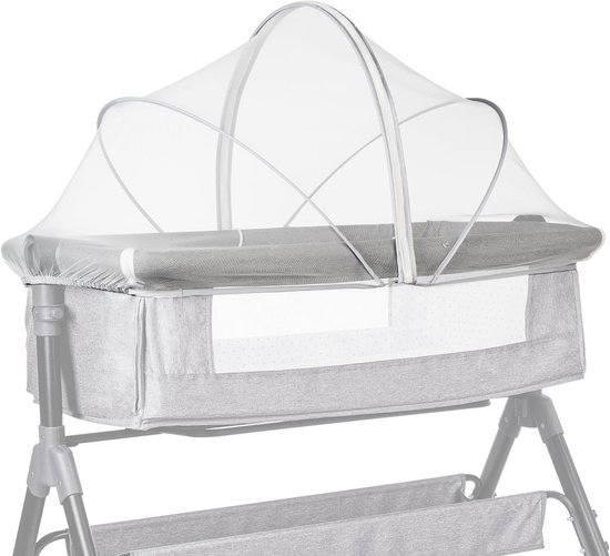 Universelles Moskitonetz Für Kinderbetten Mit Reißverschluss, Feinmaschiges Kinderbettzelt Innen Und Außen (weiß, 55x100cm)
