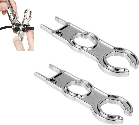 2 Stück Solarschlüssel, Mc4 Schlüssel, Solarschlüssel Für Solarpanelkabel (silber) 12 Cm