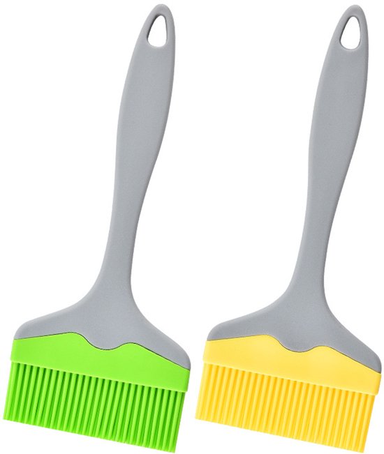 2 Silikon Gebäckpinsel, Großer Silikon Gebäckpinsel, Extra Breiter Silikon Lebensmittelpinsel, Ölpinsel Zum Kochen, Backen, Grillen Und Verteilen