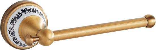Toilettenpapierhalter, Toilettenpapierhalter Aus Antikem Messing In Bronzeoptik, Badezimmeraccessoires, Porzellandesign