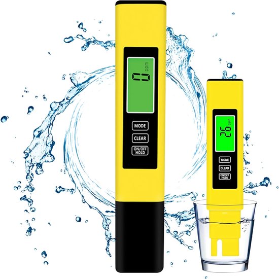 Digitales Wasserqualitätsmessgerät Ec Messgerät Wasseranalyse 3 In 1 Funktion 0 9990 Ppm Schwarz
