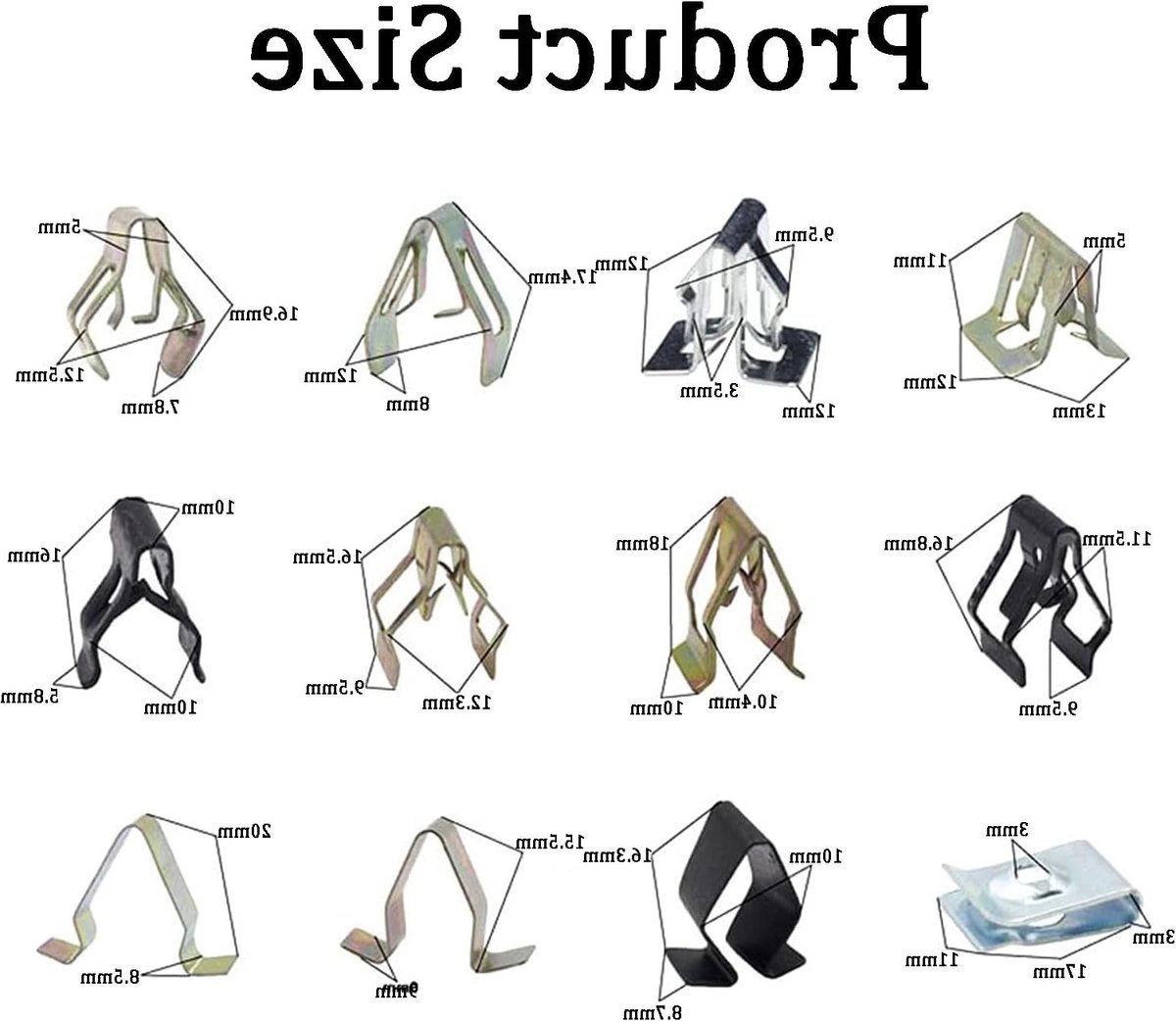 240-teiliges Set Aus Metall-befestigungsclips Für Armaturenbrett Und Mittelkonsole Im Auto – Kofferraumverkleidung Und C-clips Für Einfache Montage Und Austausch
