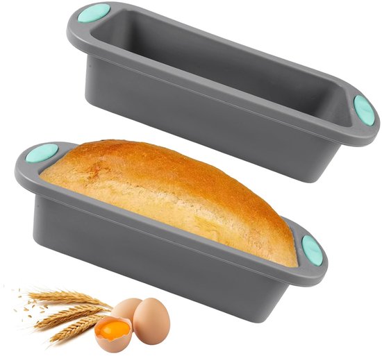 Dailygoods Bpa Freie Brotbackform Silikon Backform Antihaftbeschichtung Rechteckig 27,8 X 12 X 6,5 Cm Für Backofen Und Mikrowelle