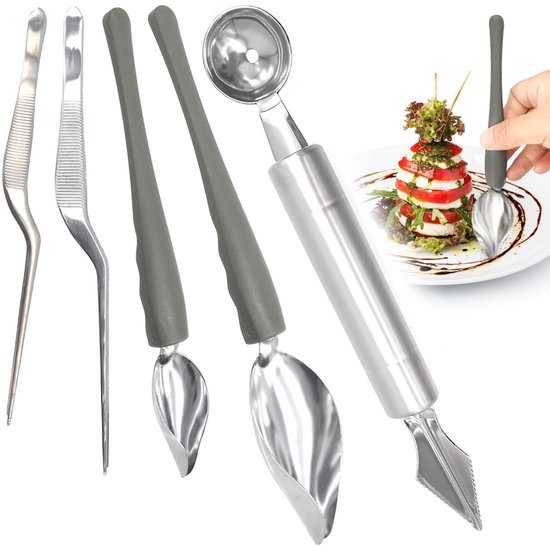 Küchenpinzetten Set Präzises Kochen 5 Teilig Edelstahl