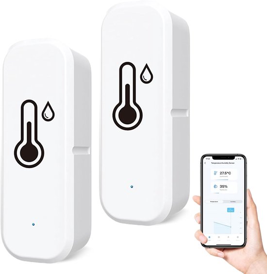 Wlan Thermometer Und Hygrometer Für Den Innenbereich Kabelloser Smart Sensor Mit App Temperatur Und Feuchtigkeitsmesser Mit Datenprotokollierung