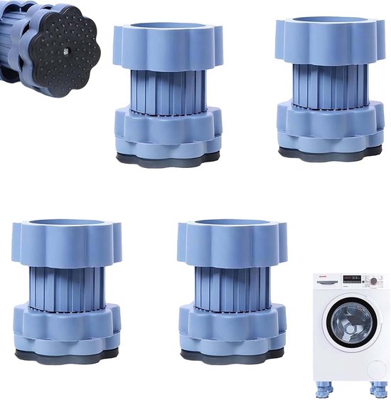 Set Mit 4 Verstellbaren Waschmaschinenfüßen Mit Vibrationsdämpfung Und Antirutschfunktion